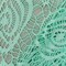 Beachy Teal Abstract Stretch Poly Crochet Knit Fabric By the Yard